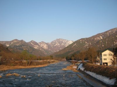 水無橋から見た駒ケ岳 - Canon PowerShot A495