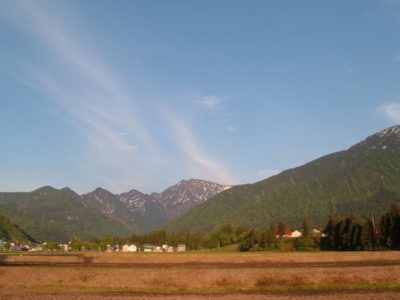 夕方の魚沼駒ケ岳 - 富士フィルム FinePix A330