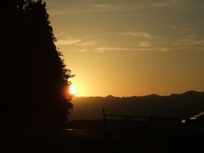 沈む夕日の風景 - 富士フィルム FinePix A500