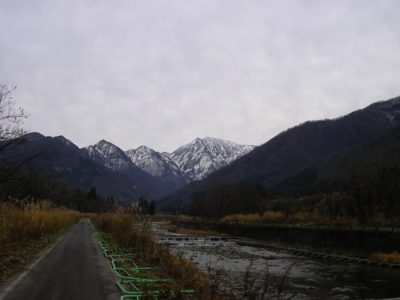 水無川サイクリングロードと駒ケ岳 - PENTAX Optio 30